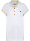 Embroidered ORB Polo Shirt White - VIVIENNE WESTWOOD - BALAAN 1