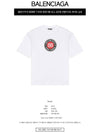 BB Logo Print Short Sleeve T-Shirt White - BALENCIAGA - BALAAN 3