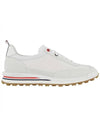 Fine Kid Suede Tech Runner White - THOM BROWNE - BALAAN 2