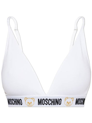 Moschino Bra With Logo, Women's, White - MOSCHINO - BALAAN 1