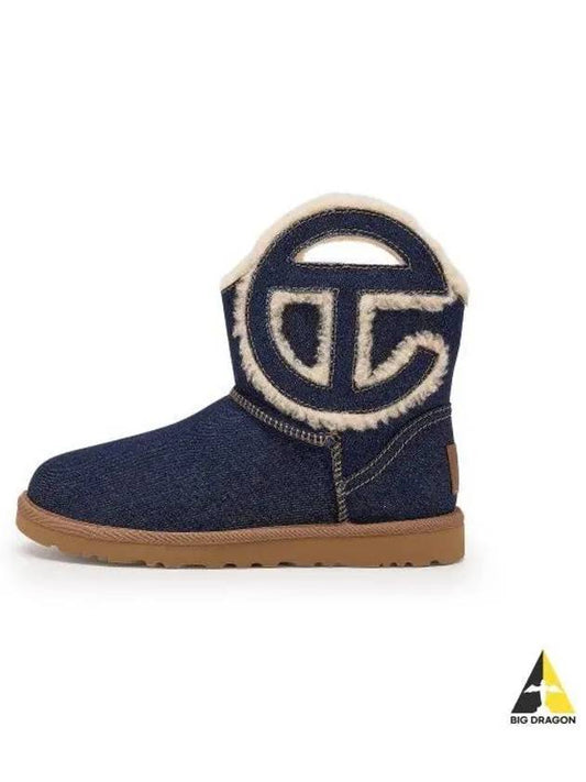 TELFAR Logo Classic Boots Mini W Indigo 1152550IDG - UGG - BALAAN 1