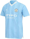 Genuine Manchester City 2023 24 Home Authentic Jersey Uniform 770437 01 - PUMA - BALAAN 3