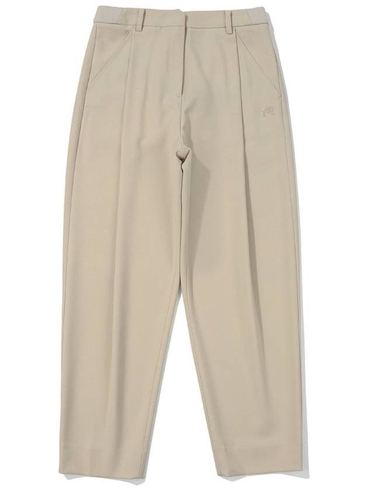 One tuck tapered fit pants BEIGE WOMAN - MALBON GOLF - BALAAN 1