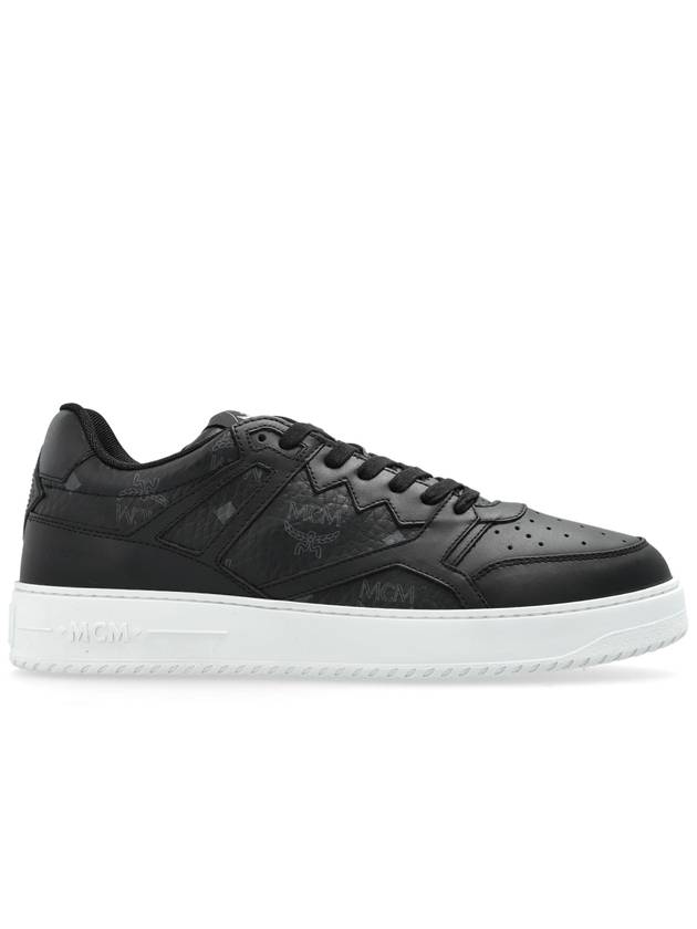 MCM Monogram Sneakers, Men's, Black - MCM - BALAAN 1