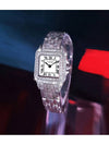 Panda Small Bezel Full Diamond Women s Steel Watch - CARTIER - BALAAN 10