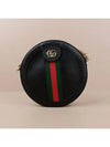 Ophidia mini round cross bag black 550618 CWG1G 1060 - GUCCI - BALAAN 1