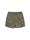 Shadow Script Long Beach Shorts Dusty Green - STUSSY - BALAAN.