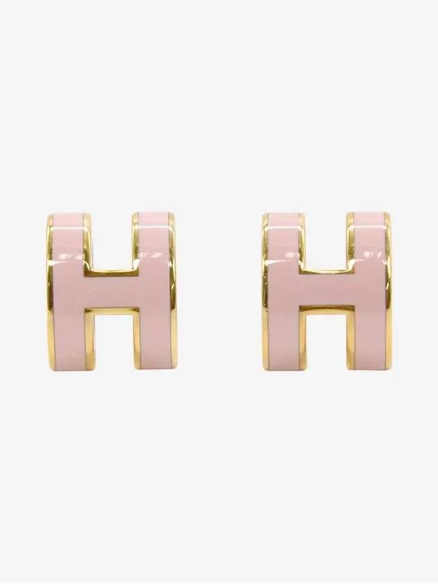 Mini Pop H Earrings Gold Rose Dragee - HERMES - BALAAN 2