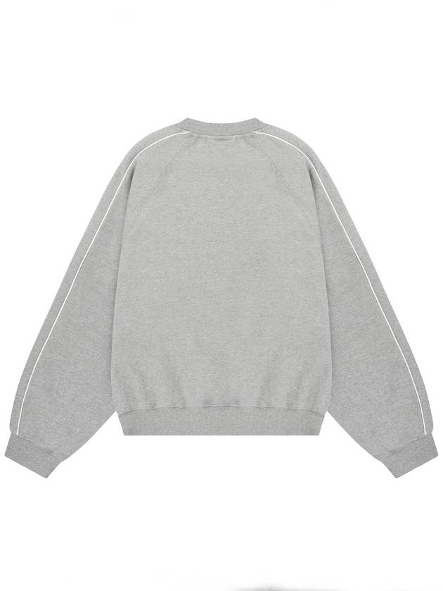 97 College Piping Short Sweatshirt Melange Grey - SSINANDLEE - BALAAN 3