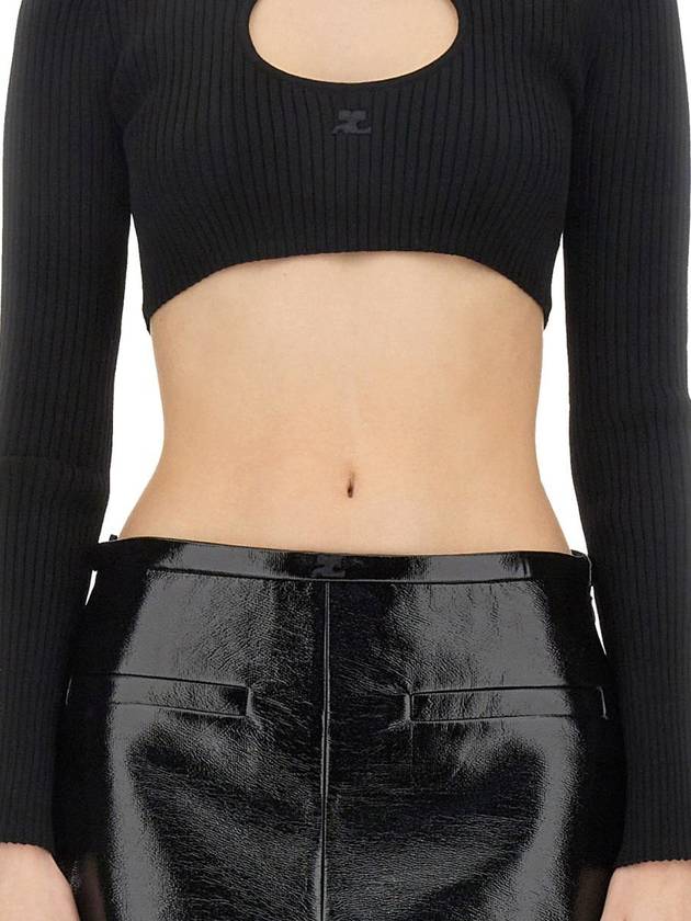 Courrèges Cropped Shirt - COURREGES - BALAAN 4