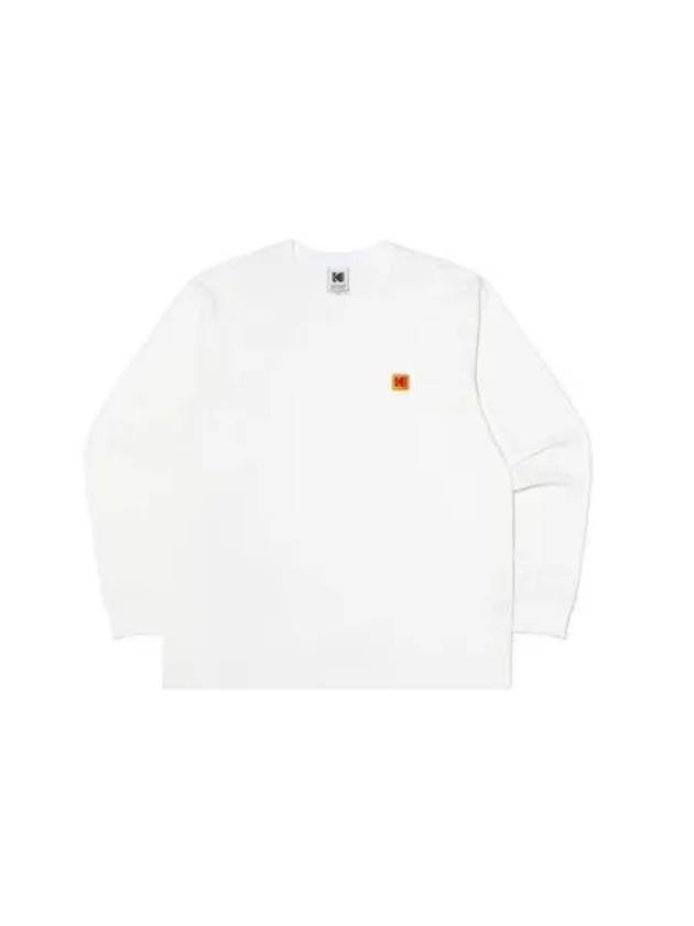 KODAK Apparel Essential Askin regular fit long sleeve t shirt white - KODO - BALAAN 1