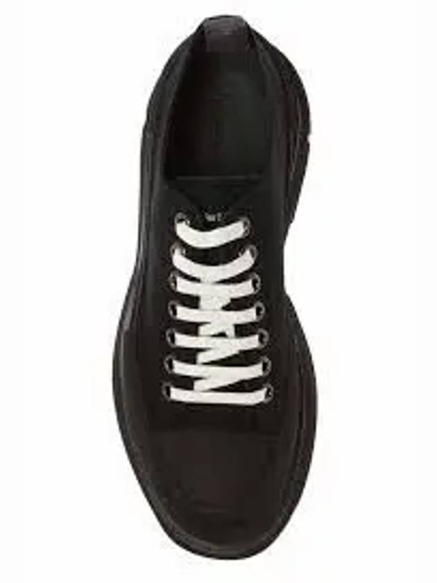 Tread Slick Lace Up Sneakers Black - ALEXANDER MCQUEEN - BALAAN 4