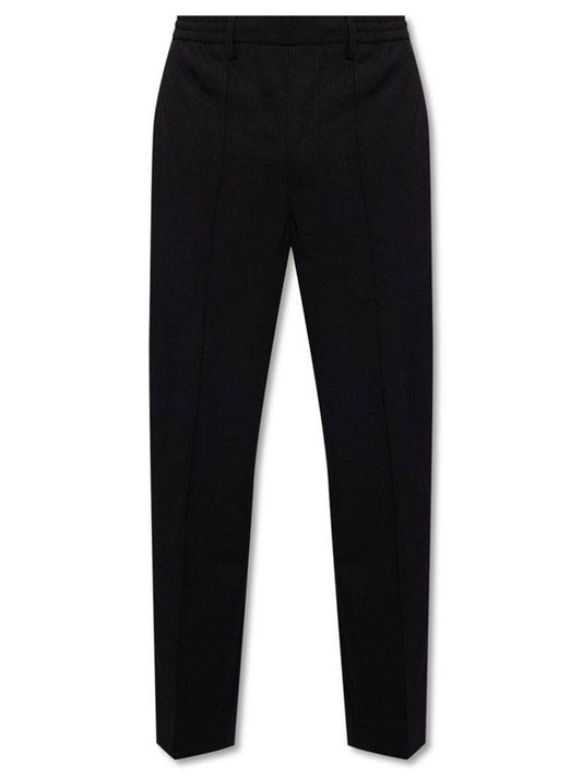 Tailored Wool Straight Pants Black - AMI - BALAAN 1