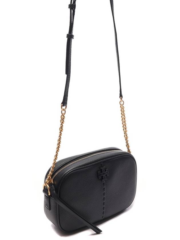 McGraw Logo Camera Shoulder Bag Black - TORY BURCH - BALAAN 4