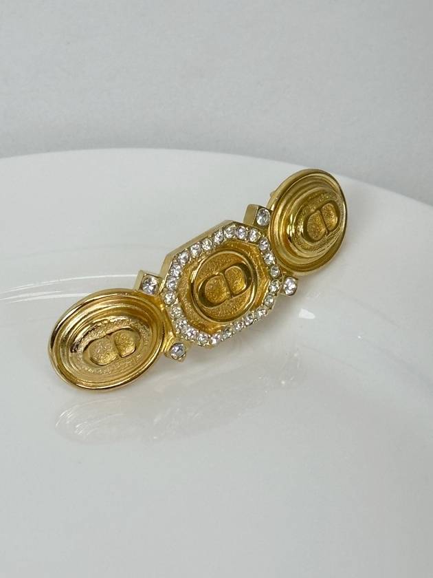 Gold stone CD hairpin hair accessory 3VDIA24282 - DIOR - BALAAN 8