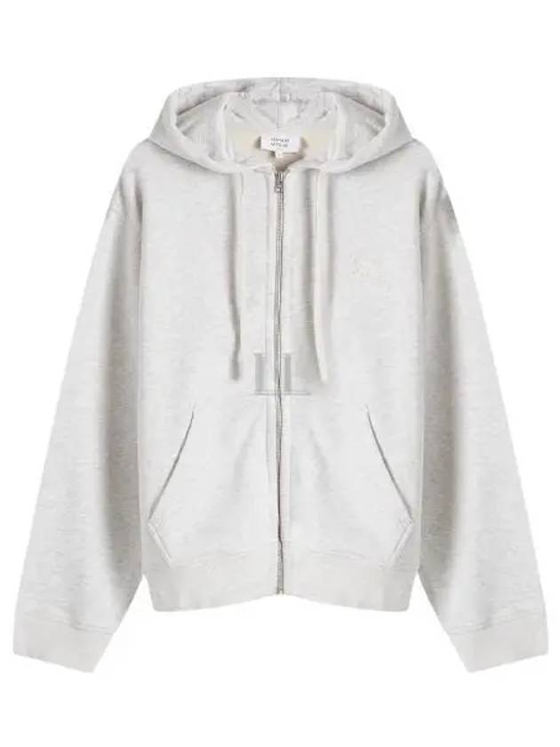 Baby Fox Patch Hooded Zip Up Light Grey Melange - MAISON KITSUNE - BALAAN 2