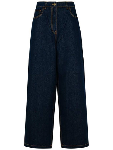 Etro Blue Cotton Blend Jeans - ETRO - BALAAN 1