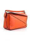 Puzzle Anagram Logo Classic Small Calfskin Tote Bag Orange - LOEWE - BALAAN 5