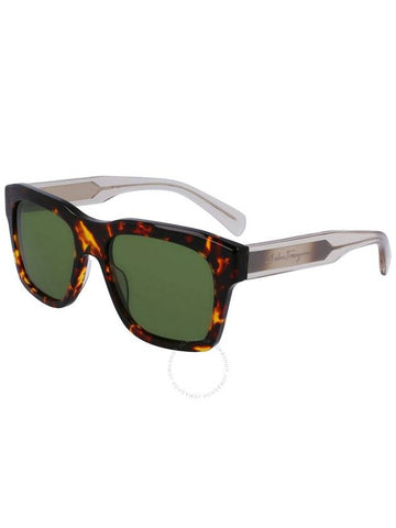 Eyewear Square Acetate Sunglasses Green - SALVATORE FERRAGAMO - BALAAN 1