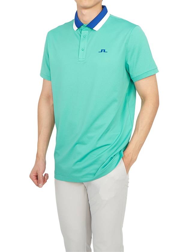 Golf Wear Benji Men s Collar Short Sleeve T Shirt GMJT08409 M158 - J.LINDEBERG - BALAAN 6