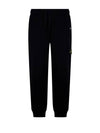 Compass Badge Cotton Track Pants Black - STONE ISLAND - BALAAN 1