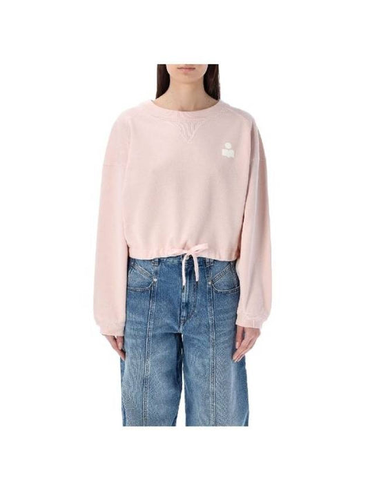 Etoile Margo tie waist crop sweatshirt rose - ISABEL MARANT - BALAAN 1