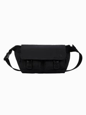 Jeans Quilted Messenger Sling Bag Black - CALVIN KLEIN - BALAAN 1