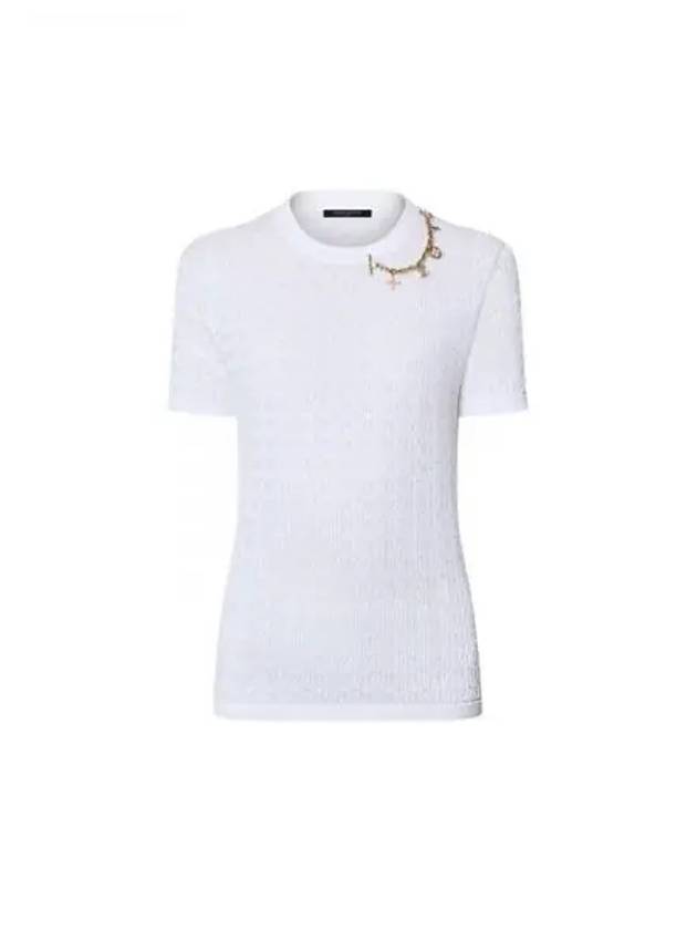 Lace Knit Bag Charm Accessories T shirt Blanc Les 1AFZLA - LOUIS VUITTON - BALAAN 1