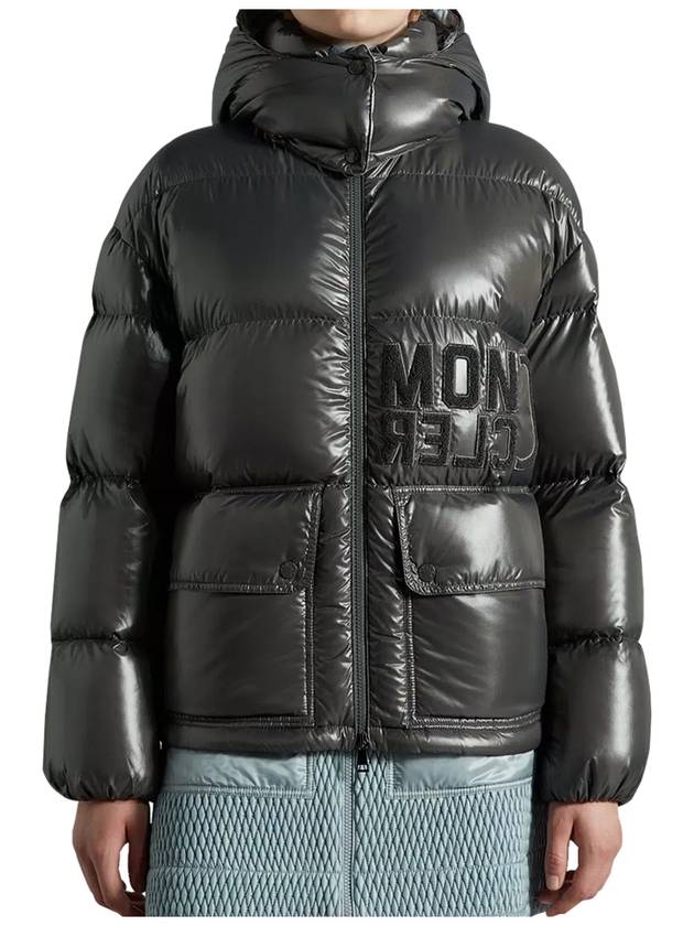 1A00063 68950 921 ABBAYE dark gray down - MONCLER - BALAAN 3