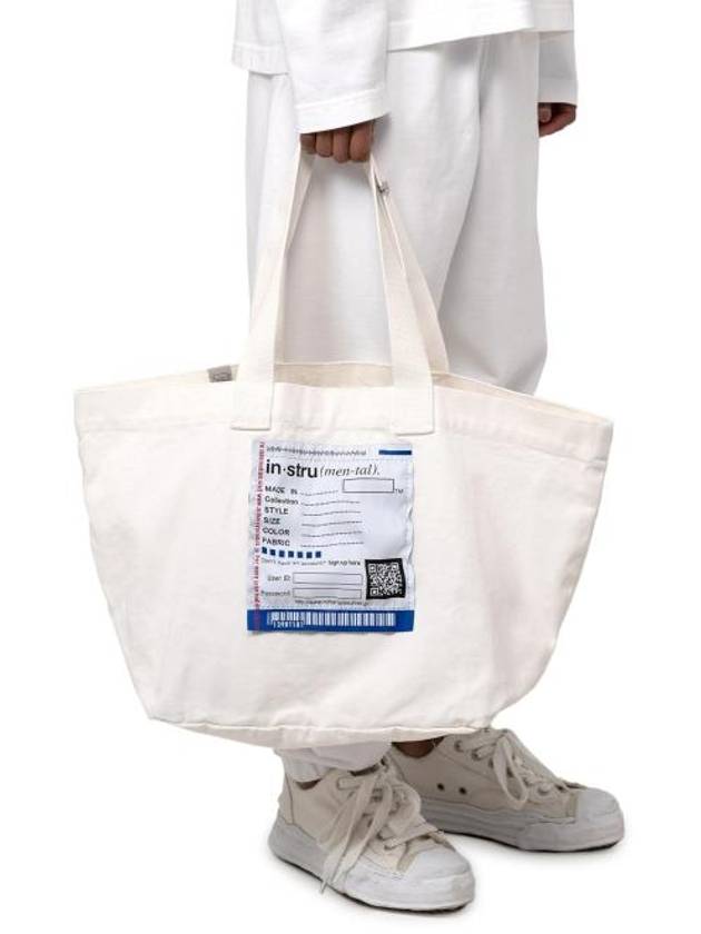 Big Name Tote Bag White - MAISON MIHARA YASUHIRO - BALAAN 4