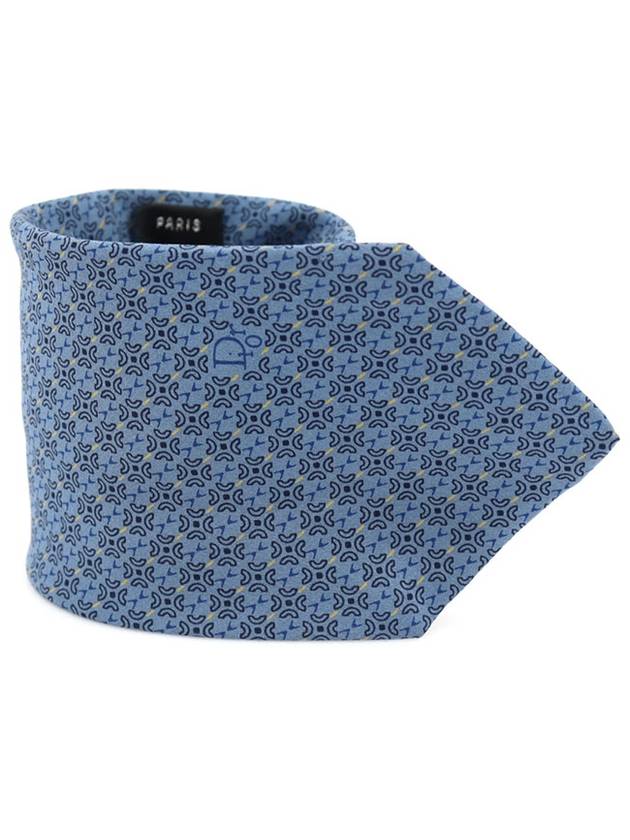 100 silk blue patterned tie - DIOR - BALAAN 1