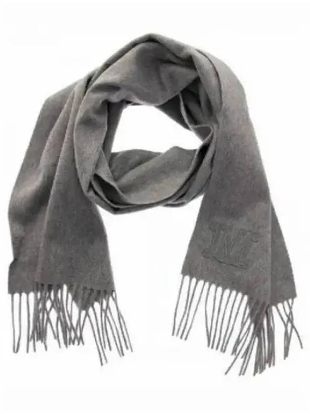 Wsdalia Fringe Cashmere Muffler Light Grey - MAX MARA - BALAAN 2