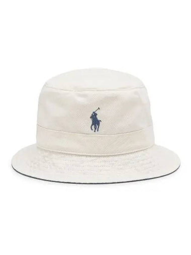 Cotton Bucket Hat Urbal Milk - POLO RALPH LAUREN - BALAAN 1