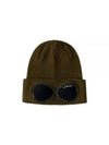 Goggle Detail Ribbed Beanie Green - CP COMPANY - BALAAN 2