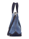 Fox Head Denim Tote Bag Blue - MAISON KITSUNE - BALAAN 3