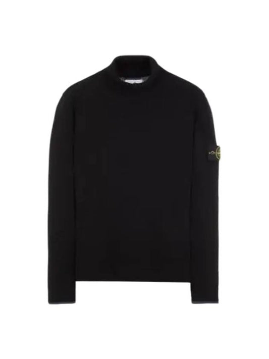 Wappen Patch Wool Turtleneck Black - STONE ISLAND - BALAAN 2