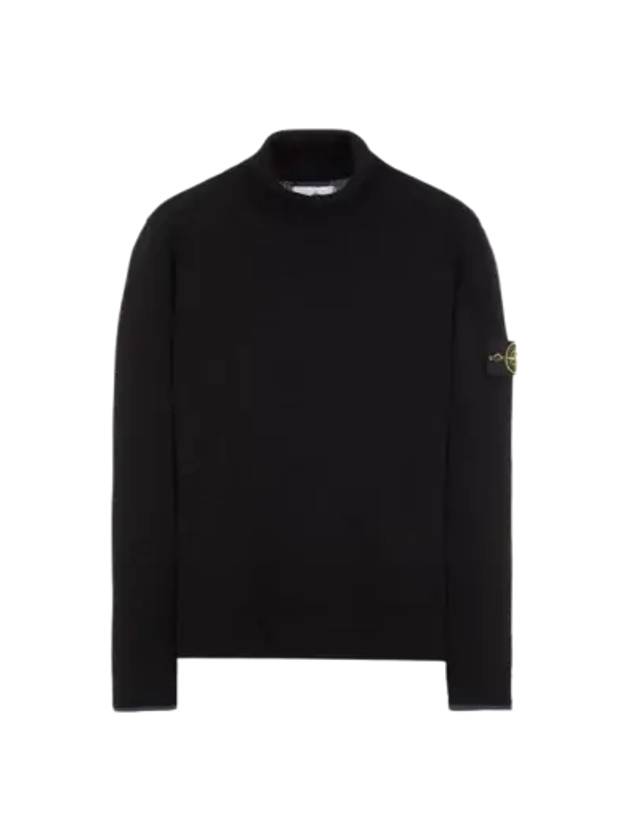 Wappen Patch Wool Turtleneck Black - STONE ISLAND - BALAAN 3