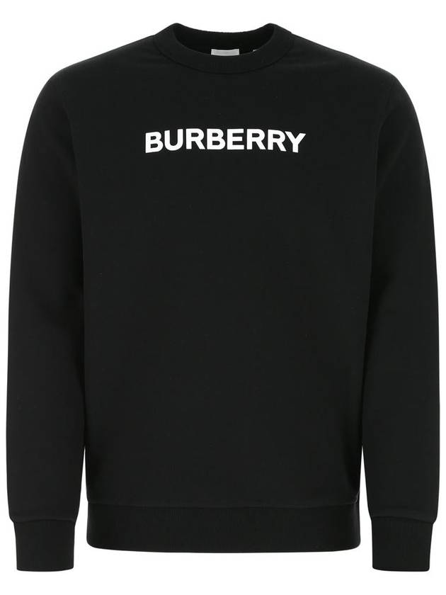 Front Logo Print Sweatshirt Black - BURBERRY - BALAAN 2