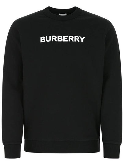 Front Logo Print Sweatshirt Black - BURBERRY - BALAAN 2