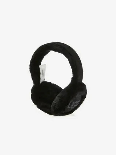 W Embroidered Logo Earmuffs BLK - UGG - BALAAN 1