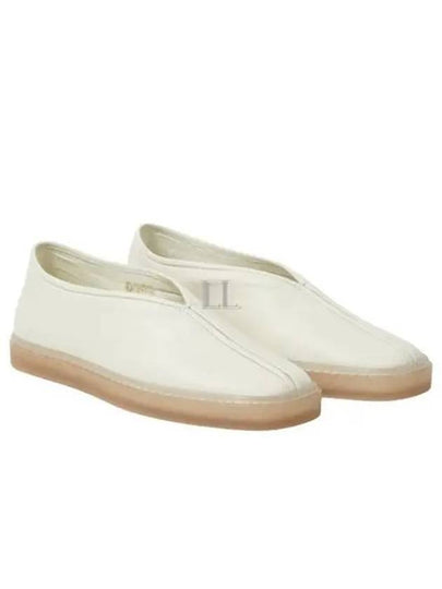 Piped Soft Leather Slip-On White - LEMAIRE - BALAAN 2