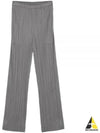 Pleated Straight Pants Grey - ISSEY MIYAKE - BALAAN 2