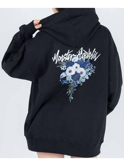 Movement Flower Midnight Blue Hoodie Black - MONSTER REPUBLIC - BALAAN 2