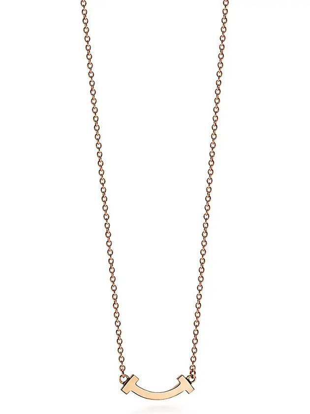 Smile Pendant Micro Necklace Rose Gold - TIFFANY & CO. - BALAAN 2