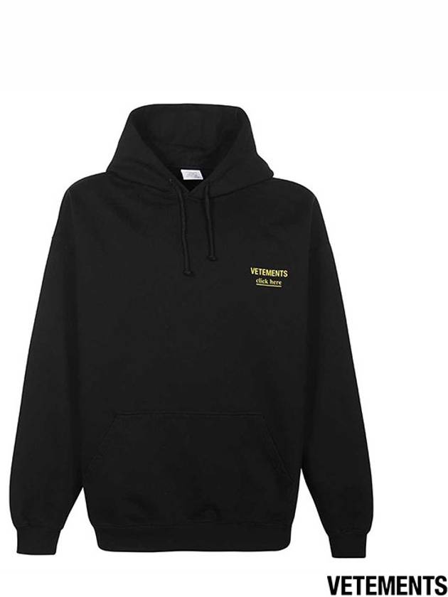 Chest Logo Hoodie Black - VETEMENTS - BALAAN 2