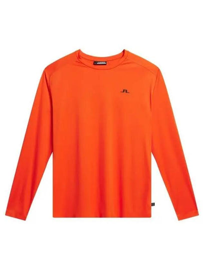 Men's Diamond Long Sleeve T-Shirt Orange - J.LINDEBERG - BALAAN 2