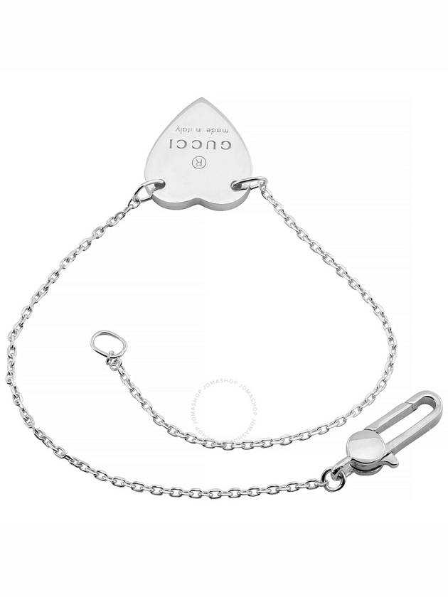 Trademark Heart Pendant Bracelet YBA223513001 Silver - GUCCI - BALAAN 4