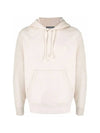 Face Patch Logo Hoodie Oatmeal - ACNE STUDIOS - BALAAN 1