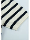 Sailor Collar Striped Cardigan - CALLAITE - BALAAN 6