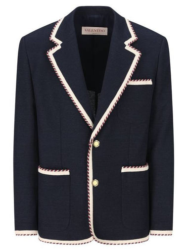 Valentino Garavani Jackets Blue - VALENTINO - BALAAN 1